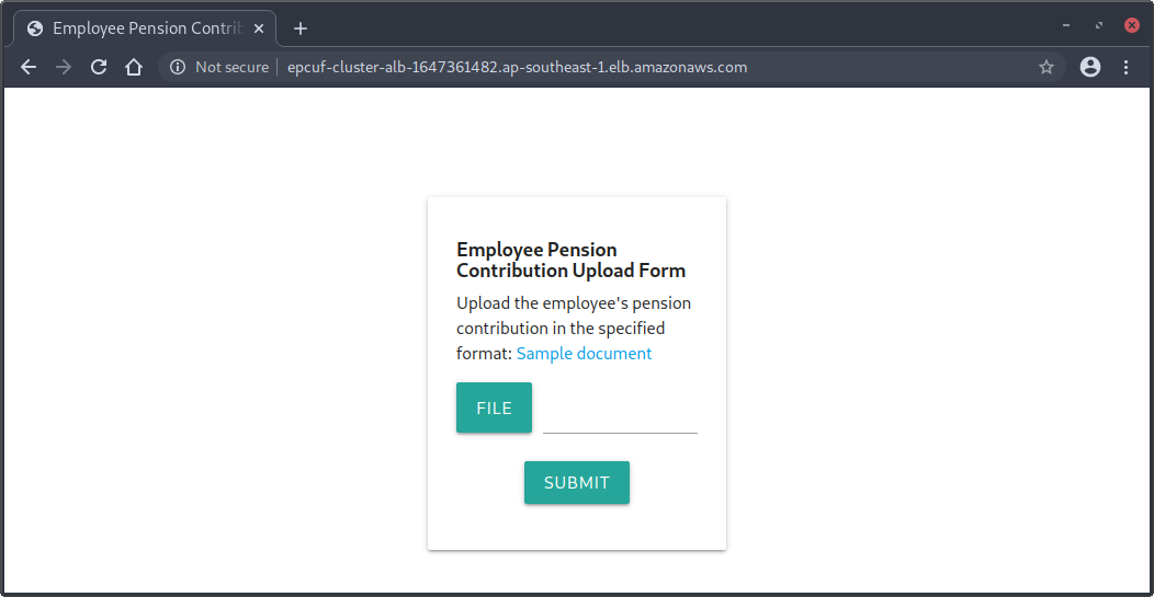 Employee Pension Contribution Upload Form