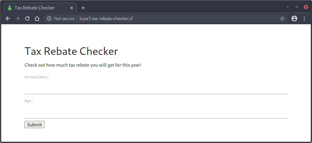 Tax Rebate Checker